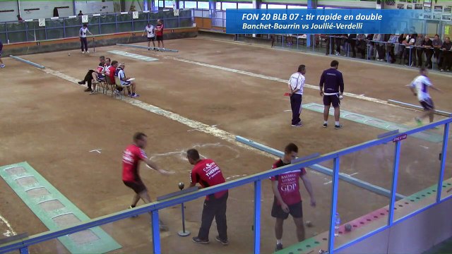 Tir rapide en double, troisième tour, Club Elite Masculin, J2, Fontaine contre Balaruc, Sport Boules, saison 2016-2017
