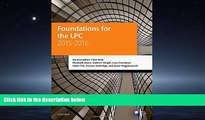 READ book  Foundations for the LPC 2015-16 (Blackstone Legal Practice Course Guide)  FREE BOOOK