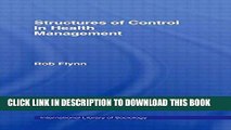 [PDF] Structures of Control in Health Management (International Library of Sociology) Full