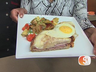 Chef Patrick Karvis of TapHouse Kitchen prepares brunch items