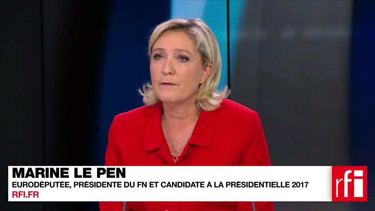 Marine Le Pen: «la négociation sur la sortie de l'UE sera ensuite soumise à un référendum national»