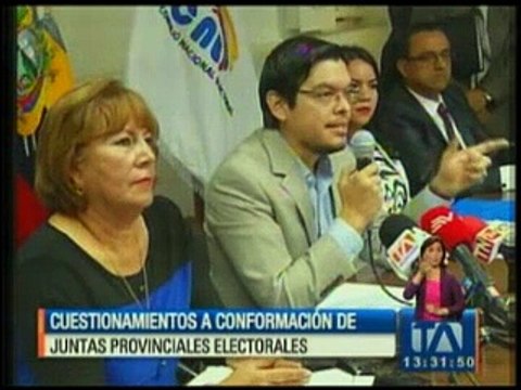 Cuestionamientos a conformación de juntas provinciales electorales