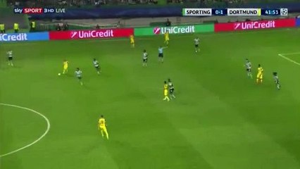 Julian Weigl Goal HD - Sporting 0 - 2 Borussia Dortmund 18-10-2016 HD