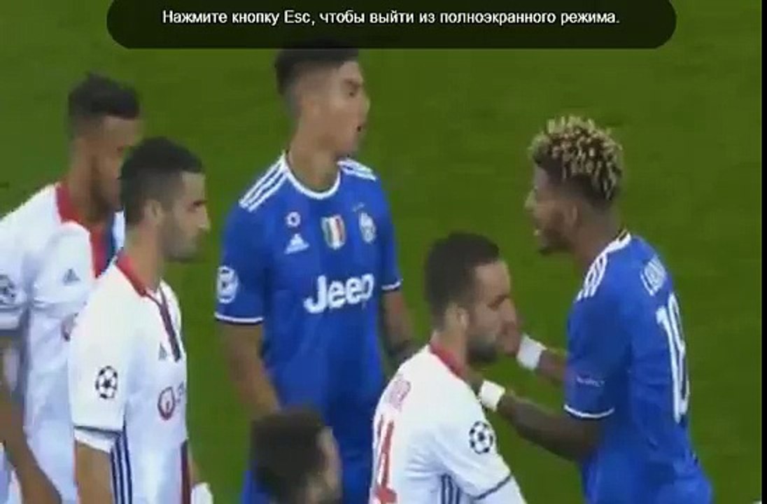 Red card Lemina. Lyon 0-0 Juventus