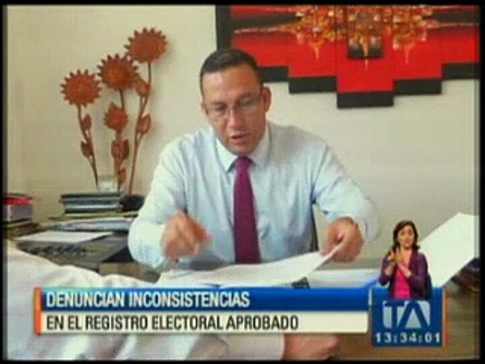 Denuncian inconsistencias en el registro electoral aprobado
