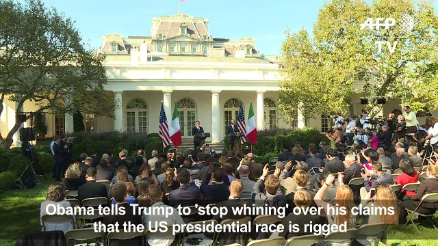 Obama tells Trump to 'stop whining'