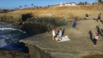 Romantic Sunset Cliffs Proposal
