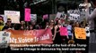 Chicagoans protest Trump's lewd remarks about women