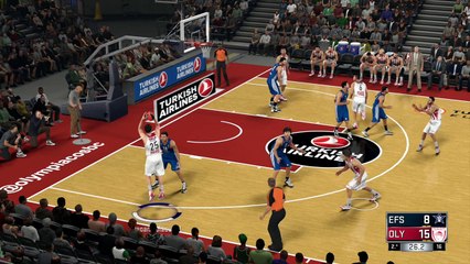 OLYMPIACOS PIREO vs ANADOLU EFES ISTANBUL Euroliga NBA 2K17 Gameplay HD Simulation