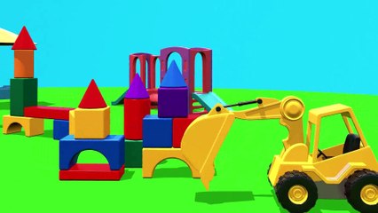 Çizgi Film - Akıllı Excavator Dodo Final de bloklardan şehirde eksik figürleri buluyor Bölüm 7