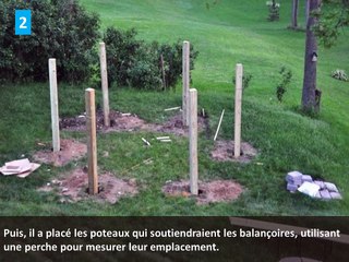 Un papa plante 6 poteaux dans sa cour arrière, ce qu'il ajoute aux poteaux fait de lui un génie!