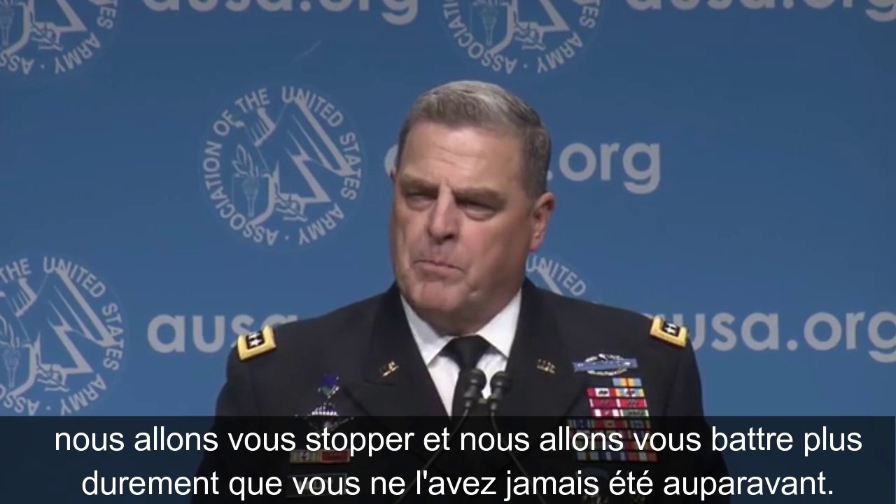 "Nous vous détruirons" : Les terrifiantes menaces du chef d'état-major des USA à la Russie et à la Chine