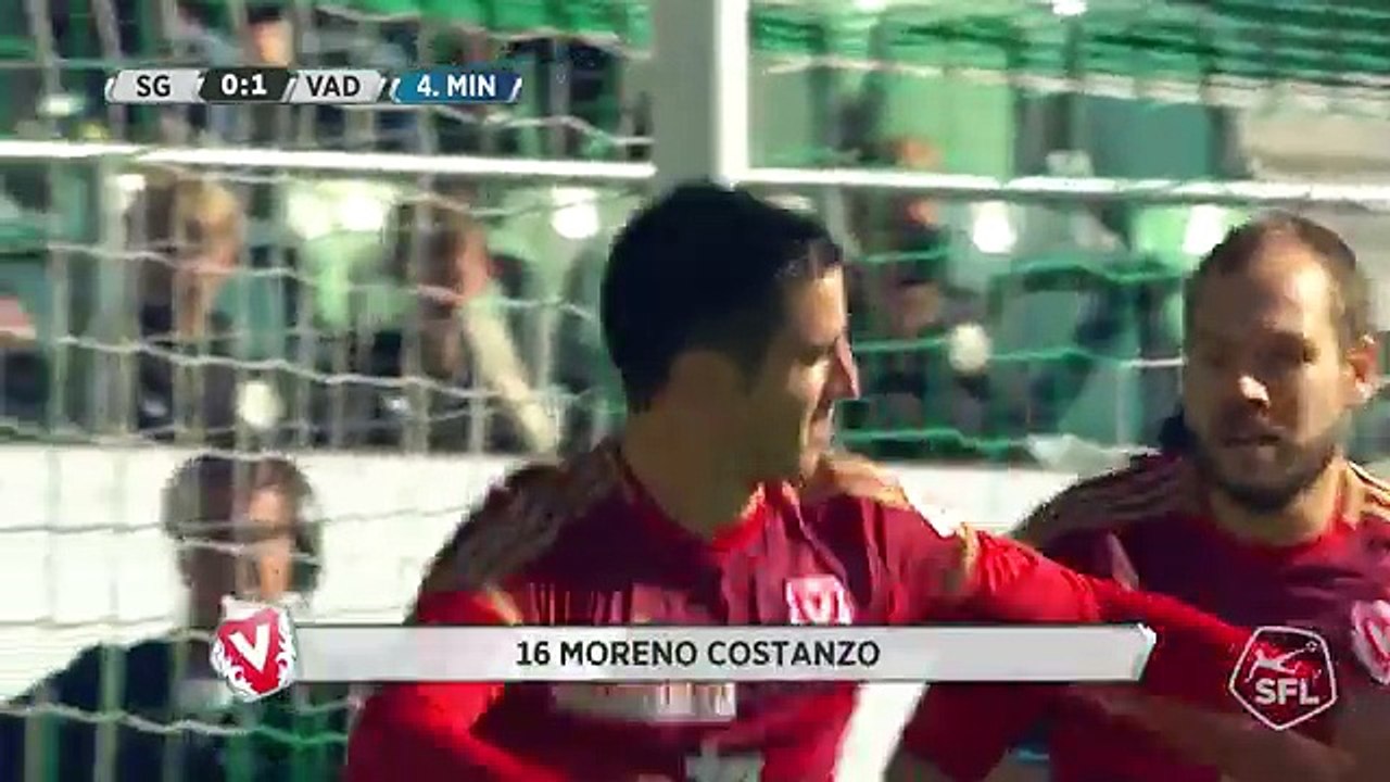 Sankt Gallen 0:2 FC Vaduz  (Swiss Super League 11 Round 16.Oktober )