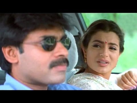 Pawan Kalyan Hilarious Comedy Scene - Pawan Kalyan, Amisha Patel, Renu Desai