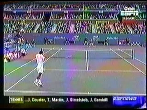 Pete Sampras Flying