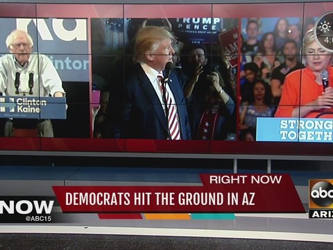 Bernie Sanders addresses crowd in Flagstaff