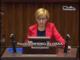 Poseł Paulina Hennig-Kloska - Wystąpienie z dnia 06 pa�dziernika 2016 roku.