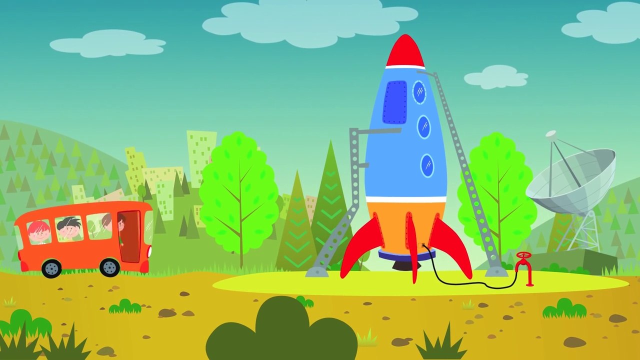 РАКЕТА - Развивающий мультик песенка для детей малышей про Синий трактор космос планеты звезды