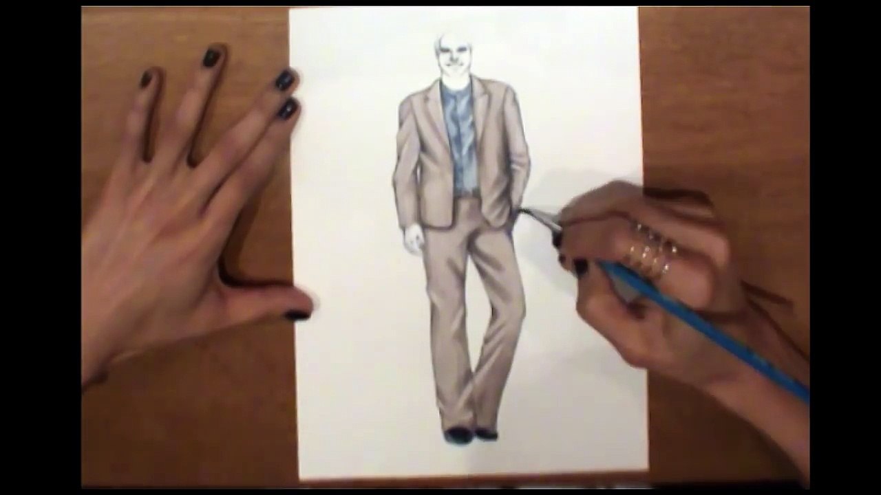 Anoma Paleebut | Rob Zangardi Fashion Illustration Watercolor Speed Painting Time Lapse