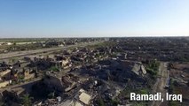 Haunting aerial footage shows Ramadi, Iraq reduced to a ghost town