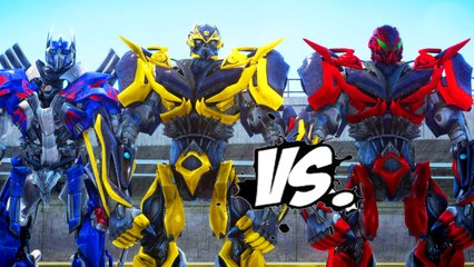 OPTIMUS PRIME & BUMBLEBEE VS STINGER - TRANSFORMERS BATTLE