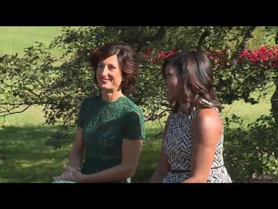 USA - Le consorti dei Presidenti Renzi e Obama alla Casa Bianca (18.10.16)