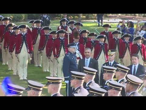 USA - La Cerimonia di Benvenuto alla casa bianca (18.10.16)