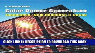 [Read PDF] Solar Power Generation: Technology, New Concepts   Policy Download Online