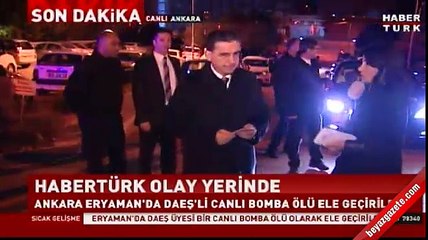 Ankara'da bir canlı bomba ölü olarak ele geçirildi