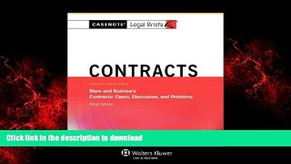 READ THE NEW BOOK Casenotes Legal Briefs: Contracts Keyed to Blum   Bushaw, Third Edition