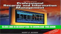 [Read PDF] Professional Records And Information Management Student Edition with CD-ROM Download Free