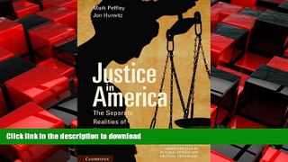 READ THE NEW BOOK Justice in America: The Separate Realities of Blacks and Whites (Cambridge