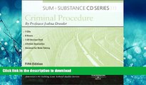 READ ONLINE Sum and Substance Audio on Criminal Procedure, 5th (CD) (Sum   Substance) FREE BOOK