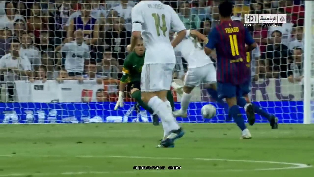 ريال مدريد 2 - 2 برشلونة ذهاب كأس السوبر 2011 الكلاسيكو