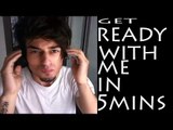 HOW TO GET READY IN  5 MINUTES I MY FIRST VLOG I