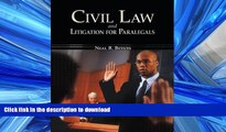 READ THE NEW BOOK Civil Law   Litigation for Paralegals (McGraw-Hill Business Careers Paralegal