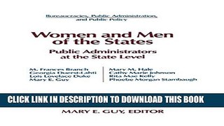 [PDF] Women and Men of the States: Public Administrators and the State Level: Public