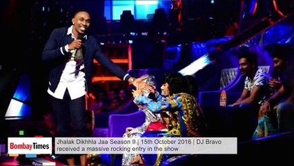 Jhalak Dikhhla Jaa 9 _ 15th October 2016 _ DJ Bravo received a massive rocking entry in the show
