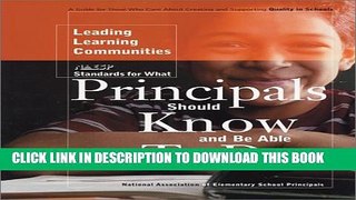 [PDF] Leading Learning Communities: Standards for What Principals Should Know and Be Able To Do