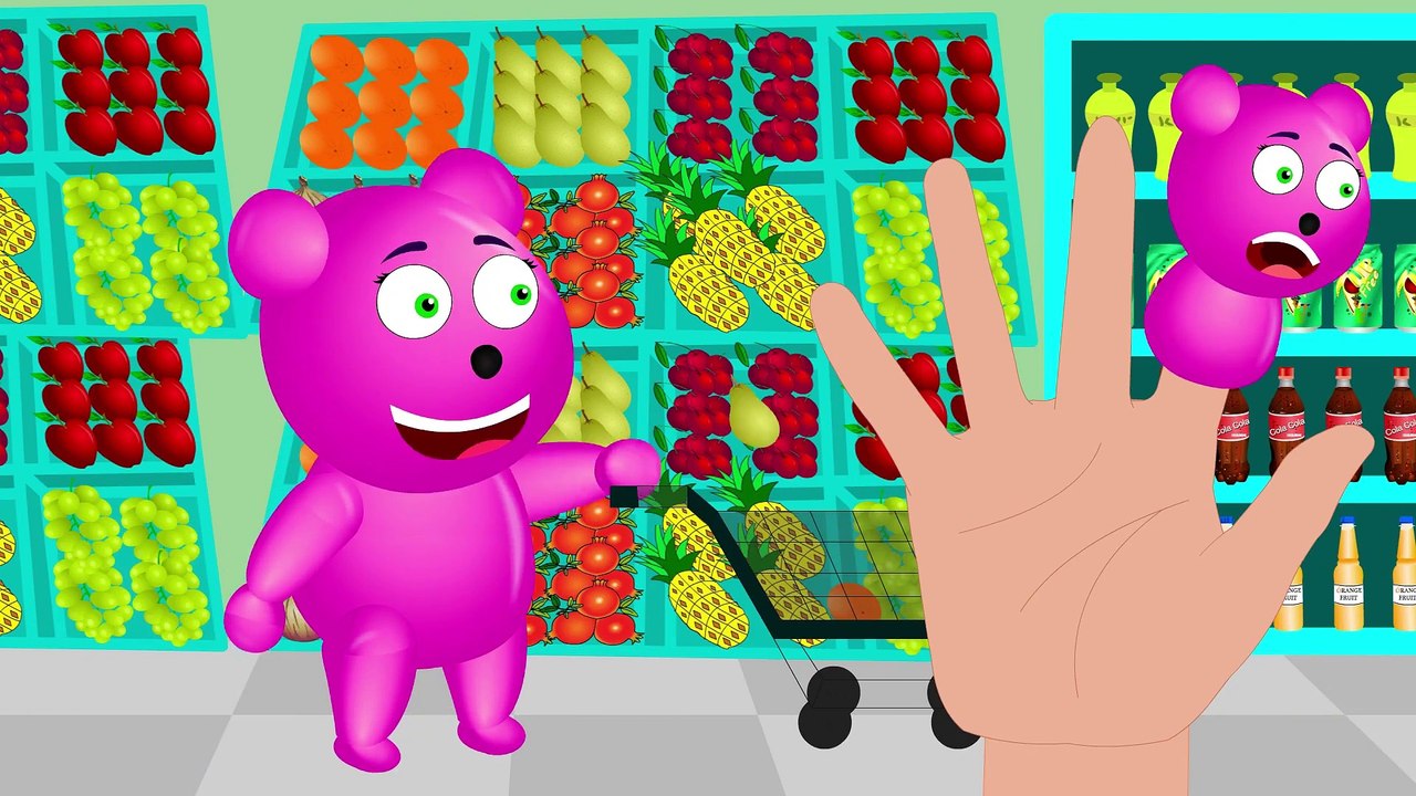 Mega Gummy bear Pirates attack finger family Rhyme for Kids - Gummy bear skeleton Ice cream