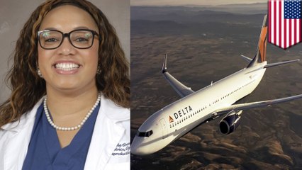 下载视频: Delta Airlines tidak percaya wanita kulit hitam seorang dokter - Tomonews