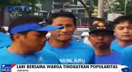 Sandiaga Uno Lari Bersama untuk Dengar Aspirasi Warga