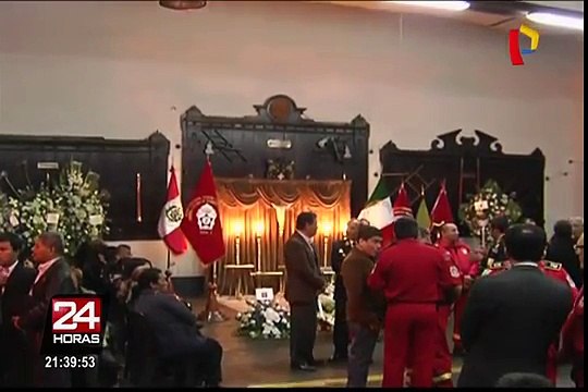 Velan restos de bomberos fallecidos durante incendio en El Agustino