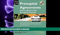 READ PDF Prenuptial Agreements : How to Write a Fair and Lasting Contract. (All Forms on CD-Rom)