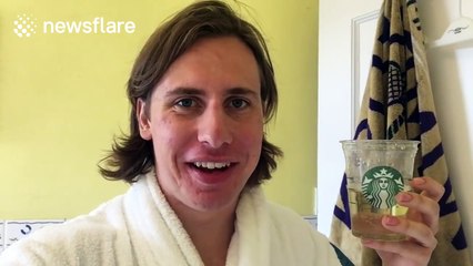 YouTuber tries out new beauty craze, the 'urine facial'