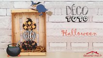 TUTO diy déco Halloween ! Totem 3 citrouilles en bois, paillettes, peinture et posca