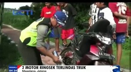 2 Pengendara Motor Tewas Dihajar Truk Pengangkut Semen
