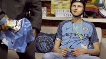 Cancer stricken teenager visits heroes at Manchester City FC _ Daily Mail Online