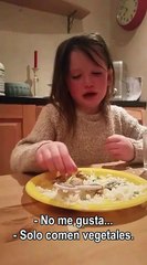 5 years old girl: I don't want to eat animals.