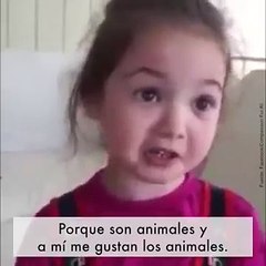 Girl say no to meat, she love animals
